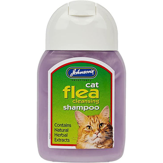 Johnson’s Cat Flea Cleansing Shampoo 125ml-Pettitt and Boo