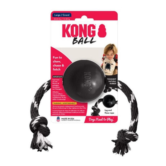 KONG Extreme Ball with Rope Large-Pettitt and Boo