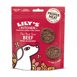 Lily’s Kitchen Beef Mini Burgers 70g & 150g-Pettitt and Boo