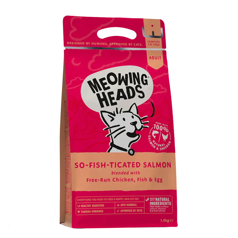 Meowing Heads Complete Cat Food 1.5kg-Pettitt and Boo