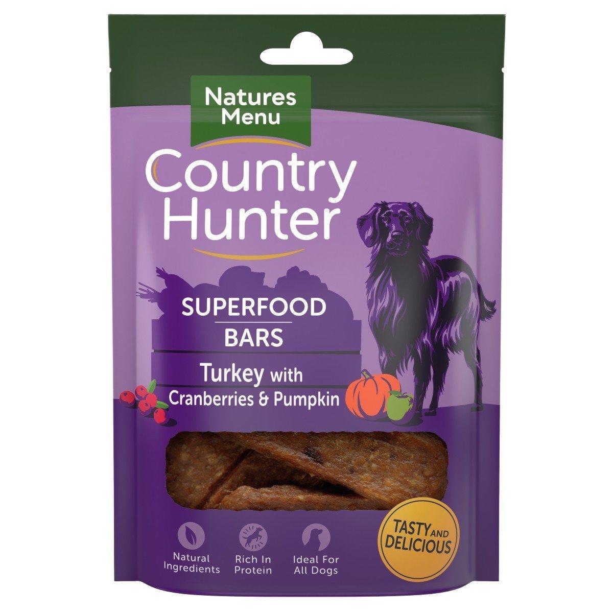 Natures Menu Country Hunter Superfood Bars 100g-Pettitt and Boo