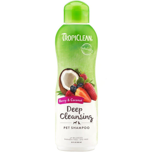 TropiClean Deep Cleansing Berry and Coconut Shampoo 355ml-Pettitt and Boo